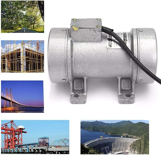 MYOYAY Concrete Vibrator, 280W Electric Concrete Vibrator Concrete Motor Vibrating Shaker Table Vibrator Motor Heavy Duty Machine 110V 60HZ 2840RPM 300KGF with 5.9fts Power Cable