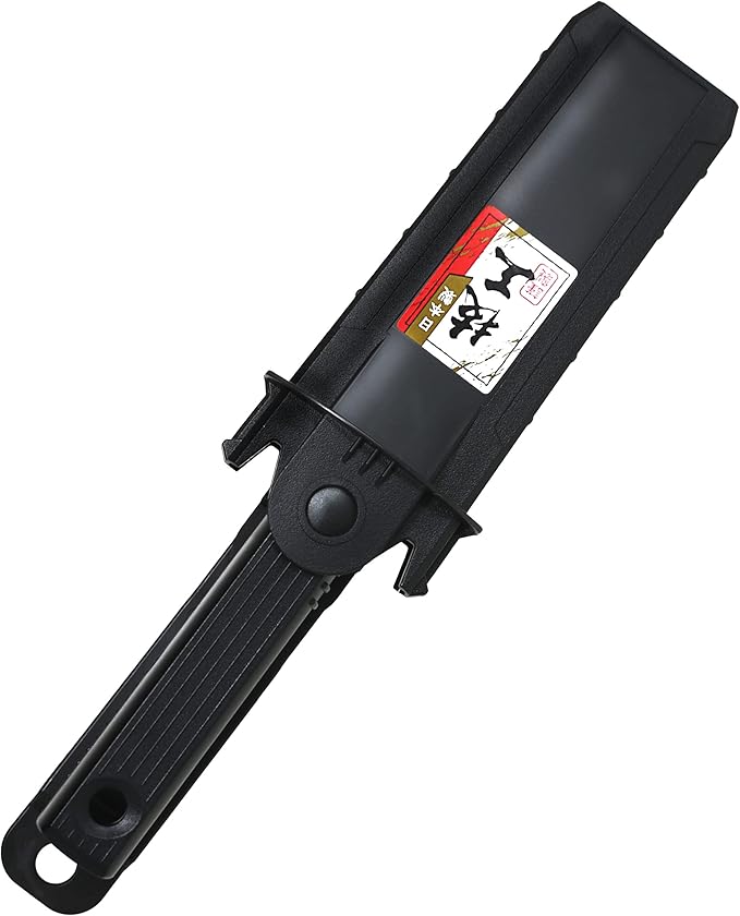 KAKURI Mini Japanese Pull Saw 4.3" with Sheath - Kataba Single Edge Handsaw for Woodworking, Laminated Wood Cutting, DIY, Hobby - Made in Japan
