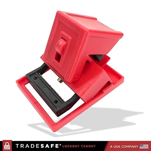 TRADESAFE Circuit Breaker Lockout Device, 3 Pack, 480/600 Volt, Clamp-on Breaker Lock Out Device, OSHA Compliant, Premium Grade, Large
