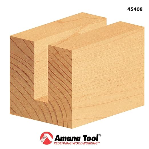 Amana Tool - 45408 Straight Plunge High Production 1/4 Dia x 3/4 x 1/2" Shank