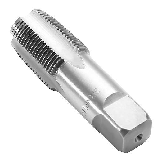 HFS(R) 5PCS NPT Pipe Tap Set 竊?/8", 1/4", 3/8", 1/2" and 3/4", with Plastic Case for for Accurate Threads, Assorted Plumbers Mechanics DIY Thread Cutting Tools