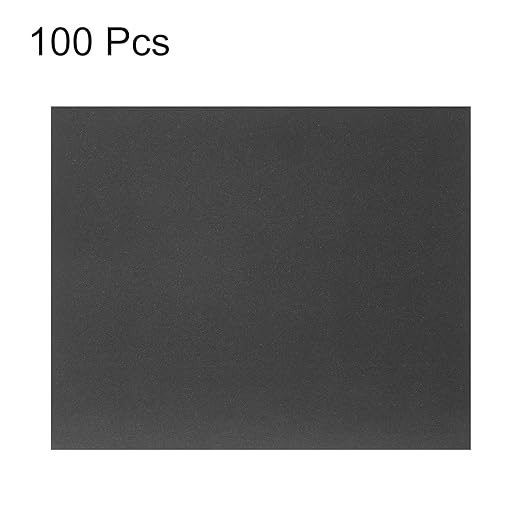 HARFINGTON 100pcs Sandpaper 1200 Grit 9 x 11 Inch C-Weight Backing Silicon Carbide Abrasive Wet Dry Sanding Sheets for Wood Finishing, Metal Sanding, Automotive Polishing