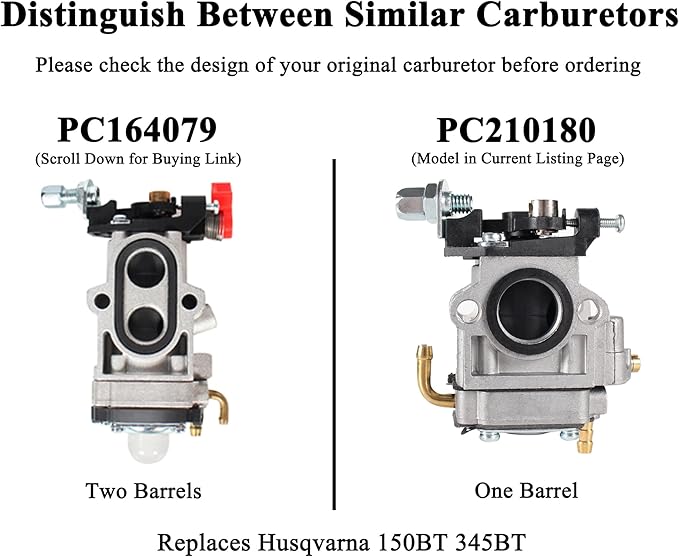 150BT Carburetor for Husqvarna 150-BT 345BT 345-BT Backpack Blowers Part 531147180