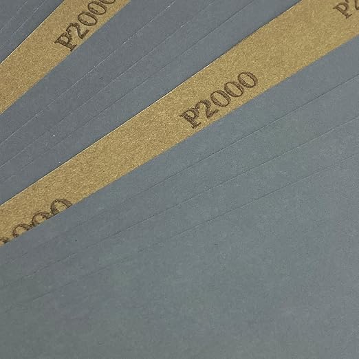 2000 Grit Wet Dry Sandpaper, 9 x 11 Inch Sanding Sheets, 15PCS Premium Silicon Carbide Sand Paper for Wood Metal Ceramic or Auto Polishing and Scratches Removing