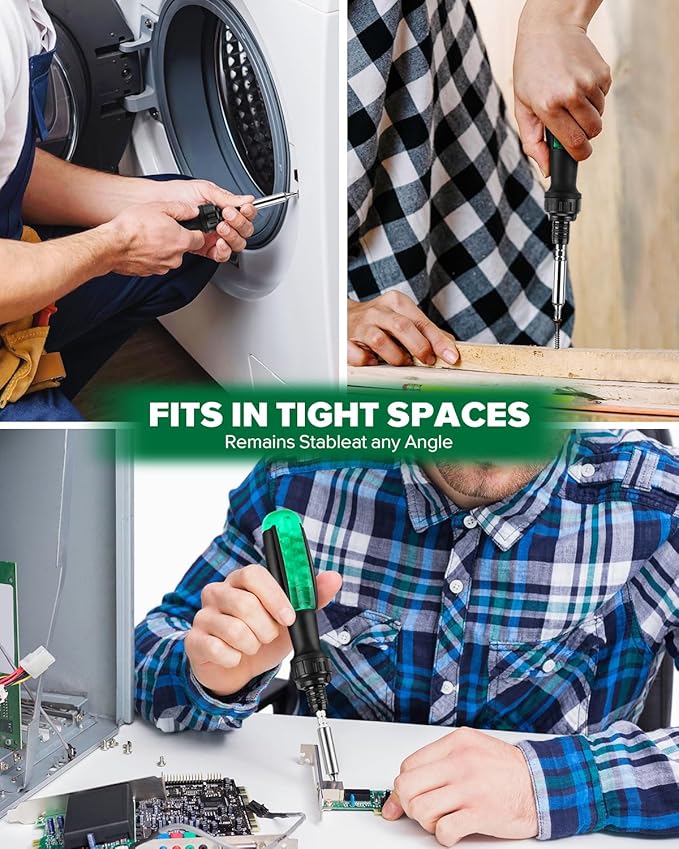 10-in-1 Ratchet Screwdriver Set - Precision Multi-bit Slotted/Pozi/Torx Screw Drivers