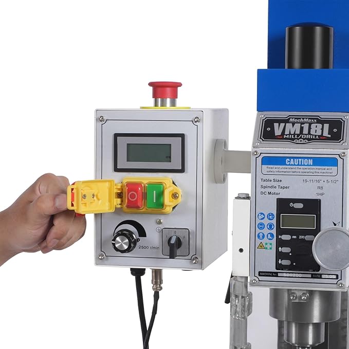 6"x20'' Benchtop Mill Drill Machine, Variable Speed, R8 Spindle, 1 HP 110V, Compact Milling Drilling Tool for Garage Shop, DIY Metalworking without Stand,Model VM18L