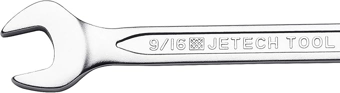 Jetech 9/16 inch Combination Wrench (12 Pack) - Durable SAE Inch Cr-V Steel High Strength Spanner in Sand Blasted Finish