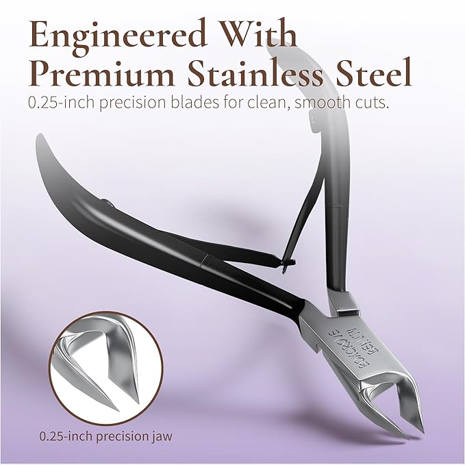 Professional Cuticle Cutter & Pusher Trimmer Manicure Tools with Double Spring ??Perfect Nail Care Tool for Manicure & Pedicure Beauty at Home/Spa/Saloon