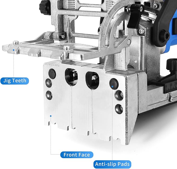 DJ710 Dual Spindle Dowel Jointer,Wood Dowels Joiner,with two 8mm and 6mm bits,Wooden Dowel Pins 80pcs,Biscuit Joiner