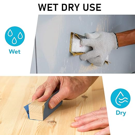 LotFancy Sandpaper 60 to 5000 Grit, 108PCS, 9 x 3.6??Dry Wet Sand Paper with Sanding Block, Silicon Carbide Sanding Sheet Assortment, for Automotive Metal Wood Furniture Polishing Finishing Buffing