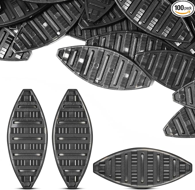 Self-Clamping Biscuit Joiner Plates | Plastic Gripping Plates for Woodworking, Furniture Framing, Composite Deck & Door Fixing | Compatible with Biscuit Joiner Tools 2.36 x 0.945 x 0.16 in(100PCS)
