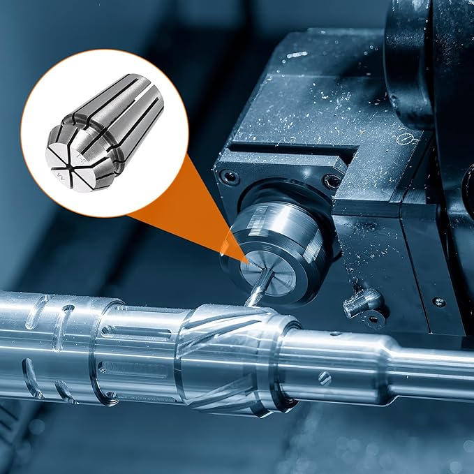 HARFINGTON Spring Collet Chuck ER16 2mm 65Mn Spring Steel Precision Router Collets for CNC Engraving Milling Lathe Tool
