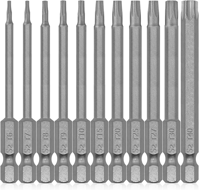 11-Piece Magnetic Torx Bit Set, 3-Inch Security Torx Bit Set, S2 Steel Star Screwdriver Kit for Shark Vacuum