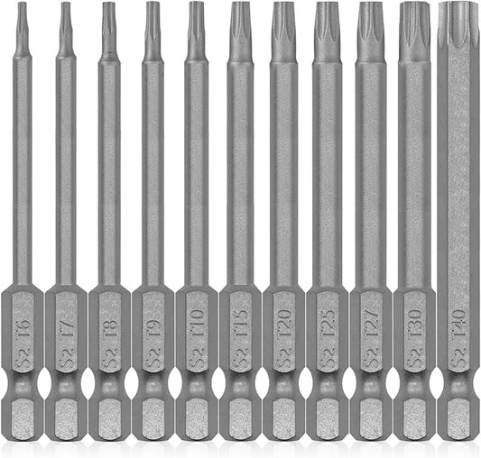 11-Piece Magnetic Torx Bit Set, 3-Inch Security Torx Bit Set, S2 Steel Star Screwdriver Kit for Shark Vacuum