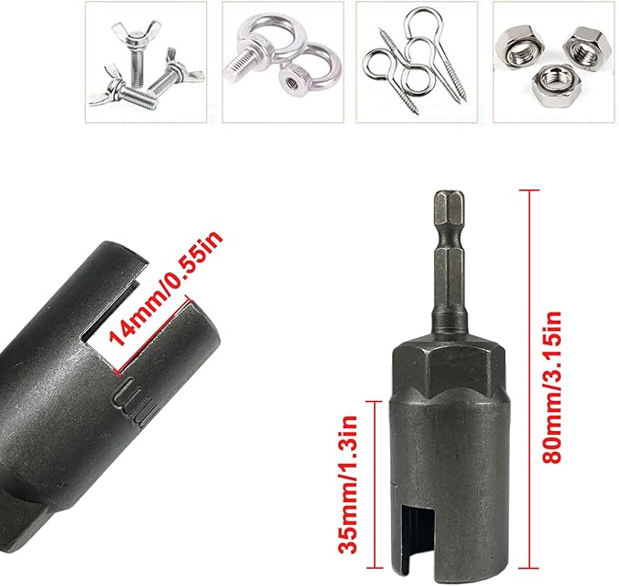 TR TOOLROCK Wing Nut Driver 12pcs, 1/4??Hex Shank Wing Nut Driver Bit Socket Wrenches Tools Set, with EVA Storage for Wing Nuts, Hex Bolts, Butterfly Nuts, C Hooks, Eye Bolts and Wire Twisting