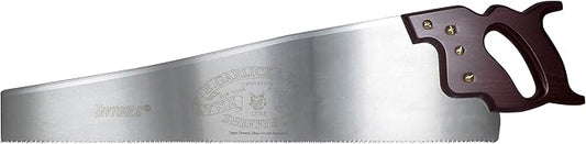 Lynx Garlick Taytools Thomas Flinn British 24” Crosscut Saw with Taper Ground Blade, Stained Beech Handle 10 TPI Filed for Cross Cutting