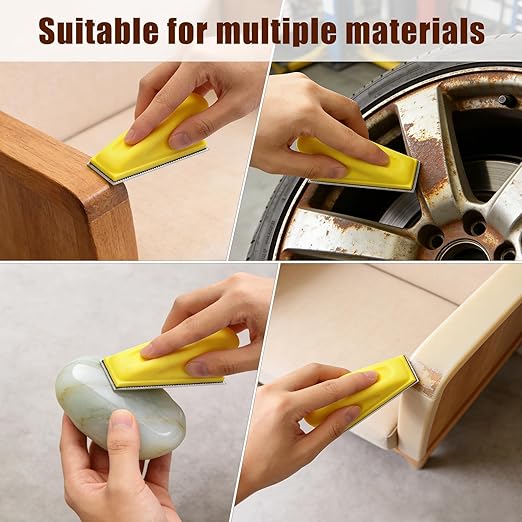131Pcs Micro Sander Kit, 3.5??x 1??Detail Hand Sander for Crafting,Mini Sandpaper Assortment of 40-1000 Grit for Small Projects DIY Crafts Wood Metal Polishing Tight Narrow Spaces