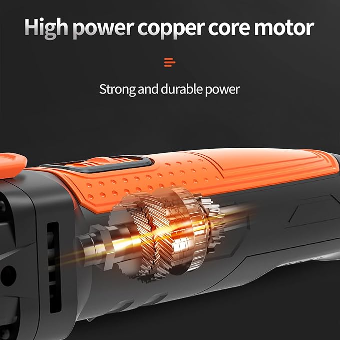 6-Speed Oscillating Multi-Tool with 23pc Kit & Storage Case | Quick-Change Blades for Wood/Metal/PVC | Includes Sanding Disc, Scraper, 15 Sandpapers