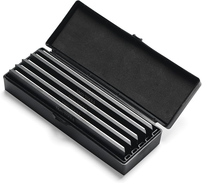 DMD 5-Piece Diamond Sharpening Stone Set for RUIXIN PRO RX-008 & RX-009 Fixed-Angle Systems | Grits 240#, 360#, 600#, 1000#, 1500# | Precision Honing for Kitchen & Outdoor Blades
