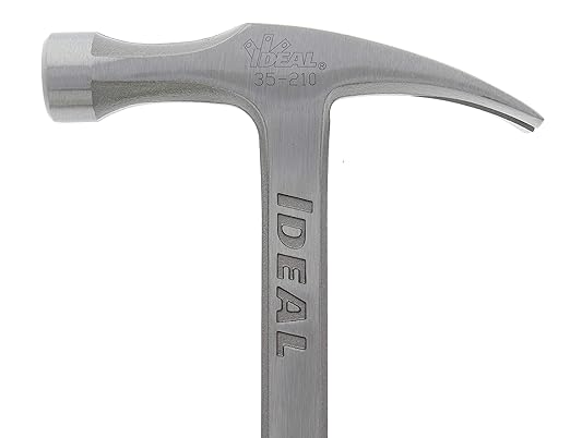 IDEAL Electrical 35-210 Drop-Forged Hammer - Electrician's Hammer 28.5 oz. 14-1/2 in. Claw Hammer