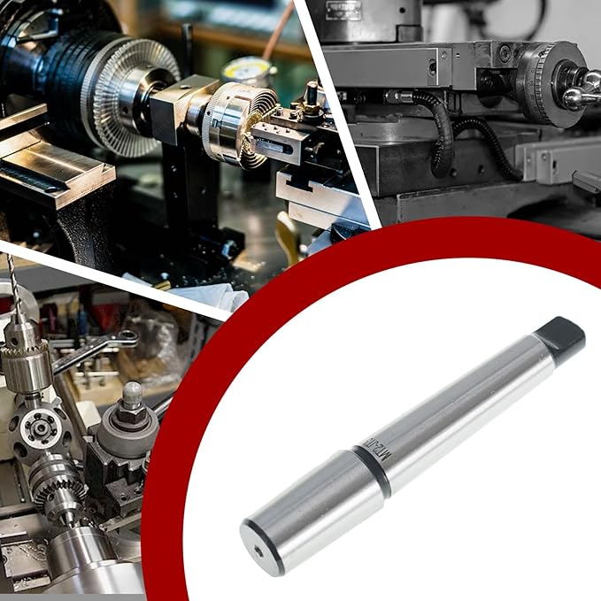 findmall MT2+JT3 Tanged End Drill Collet Arbor Adapter with Tang End for Drill Chucks and Machine Tool