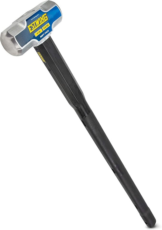 Estwing 8 lb Soft Face Sledge Hammer - 36" Indestructible Handle, Shock-Absorbing Grip, Overstrike Resistant