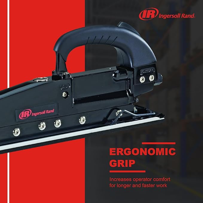 Ingersoll Rand 315G Straight Line Air Sander, Edge Series Pneumatic Tool, Heavy Duty Sanding, Leveling Large Flat Surfaces, Dual Piston Design, Black