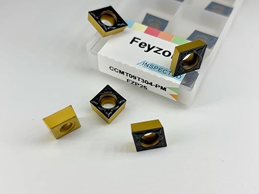CNC Carbide Inserts CCMT 32.51 CCMT09T304 for Metal Cutting Steel, Semi-Finishing chipbreaker for Turning Cutter, 10 PCS