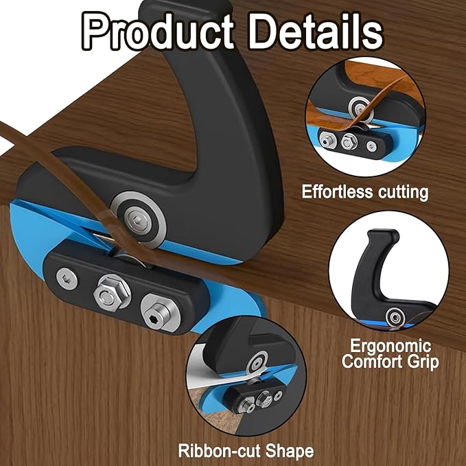 Edge Banding Trimmer, Drywall Edge Cutting Planer Manual Tool, Edge Banding Iron, Trim Cutter, with Handle, Suitable for a Variety of Laminates