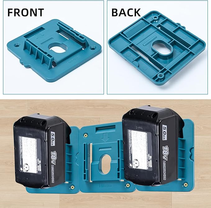 20 Packs Tool Holder and Battery Holder for Makita 18V Mount Wall Drill Holders Dock Hanger with 60 Screws(No Tool,NO Battery)
