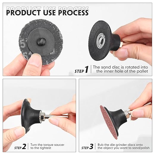 Newwiee 150 Pieces 2 Inch Sanding Discs 36 Grit Roll Lock Die Grinder Sanding Disc for Surface Prep Strip Grind Polish Finish Burr Rust Paint Removal Red