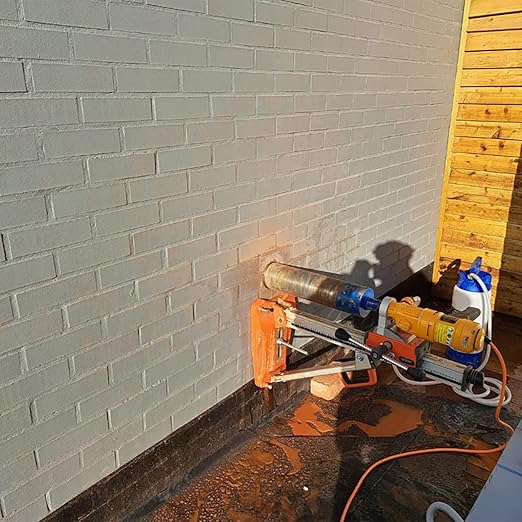 SALI Wet Diamond Core Drill Bits 6-1/2"/167mm Diameter, 15"/380mm Drilling Depth Concrete Core Drill Bit, 1-1/4-7" Thread Core Bit Turbo Laser-Welded Segments with Rebar, Brick, Block, Masonry, Stone