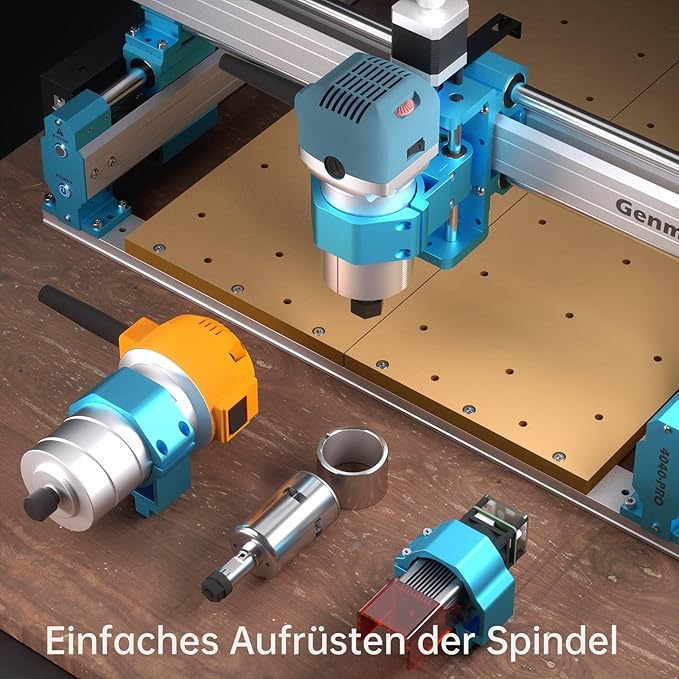 SainSmart Genmitsu 4040 PRO CNC Milling Machine, Support 4-Axis and WiFi Module, Upgraded Lead Screw Drive for Woodworking, Metal and Acrylic Cutting, Milling, GRBL Control