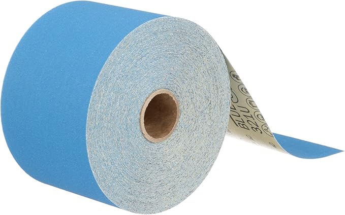 3M Stikit Blue Abrasive Sheet Roll, 36221, No Hole, 2-3/4 in x 30 yd, 180+ Grade, Automotive Sanding Roll Sandpaper for Coating Removal, Body Repair, Auto Sanding