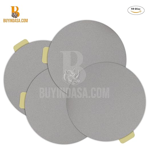 Indasa 6" 100 PCS PSA Sanding Discs ??Rhynostick 120 Grit / 100 Discs ??Self-Adhesive Sticky-Back Sandpaper for DA Sander, Automotive, Wood, Metal, Paint, Whiteline