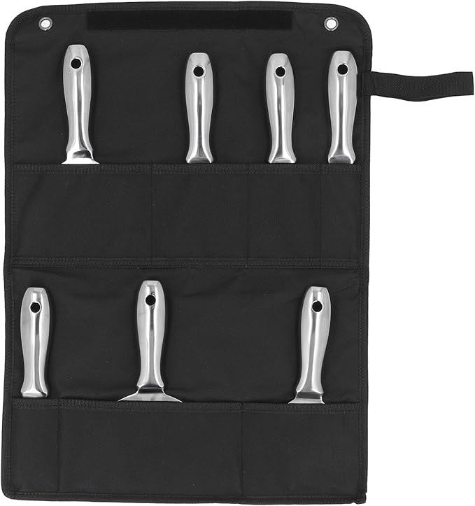 Drywall Repair & Wallpaper Removal Putty Knife Set 7-Piece Stainless Steel Hand Scraper Tool Kit for Applying Putty Plaster DIY Home Renovation Projects