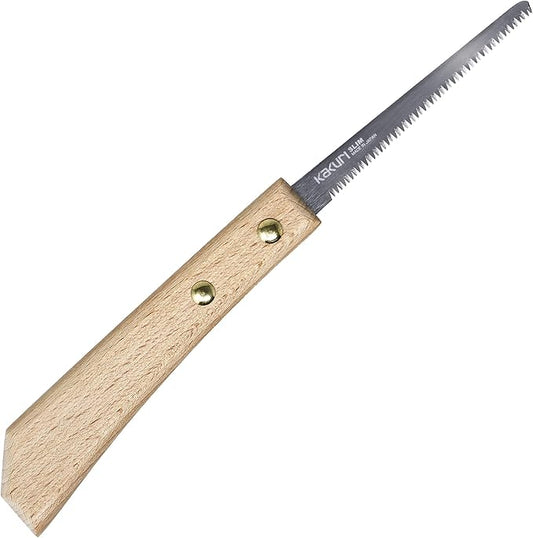 KAKURI Mini Keyhole Saw 3" - Slim Japanese Pull Saw for Woodworking, Curved Cuts, Craft & Hobby - Made in Japan