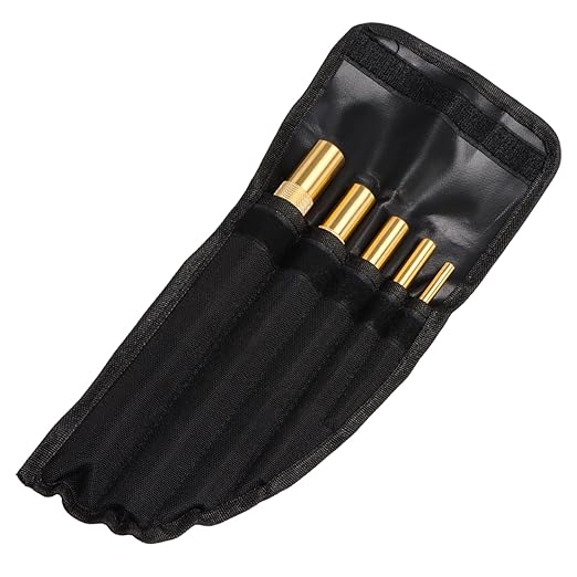 5 PCS Brass Drift Punch Tool Set for 1/4??3/8 ??1/2 ??5/8 ??3/4 ??Non-Sparking Hand Tool Brass Drift Punch Set Replace#: 045256670034 67003-MAI