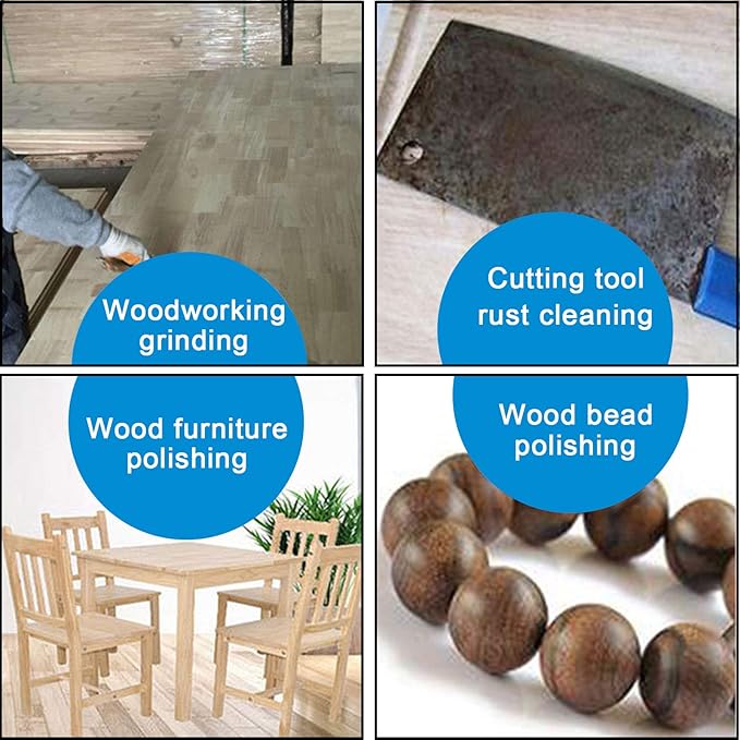 BokWin 16Pcs Sanding Sponge, 60 Grit Washable Sponge Sand Blocks,Wet and Dry Reusable Sanding Blocks Kit for Plastic, Wood, Metal, Furniture (Coarse Grade)