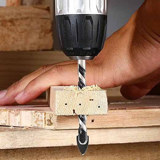 Pro Edge 15PCS Masonry Drill Bit Set, 1/8" to 1/2" Concrete Drill Bits Set Industrial Strength Carbide Bit for Tile Glass Ceramic Brick Wall Wood Plastic Cement