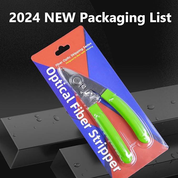 Elfcam짰 - 4 in 1, Fiber Optic Cables Stripper and Kevlar Scissors, FTTH Professional Tool for Technicians