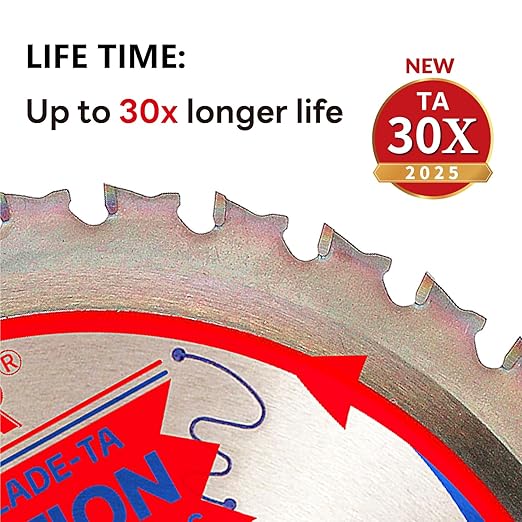 2-Pack 7-1/4" 36 Tooth 5/8" Arbor Demolition Circular Saw Blade Woodworking TA Series, Demolition/Framing, Special Anti-Heat Adhesion Coating on Cutting Head -TA, DEM 7-1/4"36T-TA