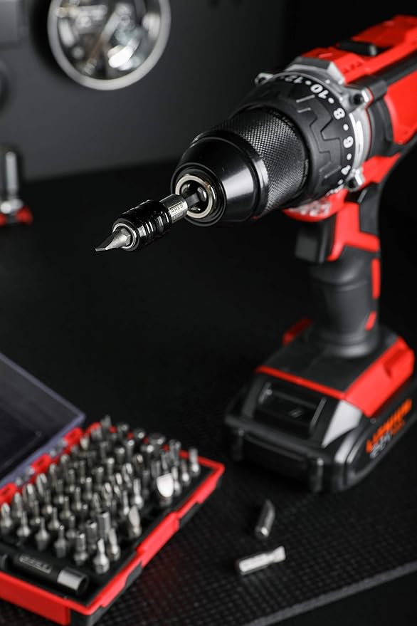 ARES 36000 - One Touch Bit Holder - One Touch Mechanism Makes Bit Change a Breeze - Works With All 1/4-Inch Drive Bits