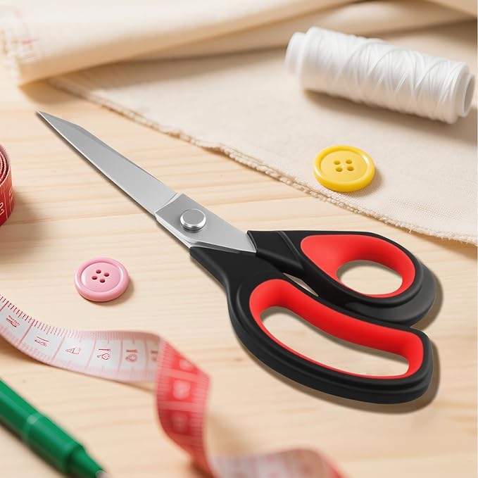 Fabric Scissors, All-Purpose Heavy Duty Utility Shears for Sewing &Garment Making, Stainless Steel Professional Handcrafted Scissors, All Purpose Heavy Duty, For Sewing Fabrics and Leather Garments