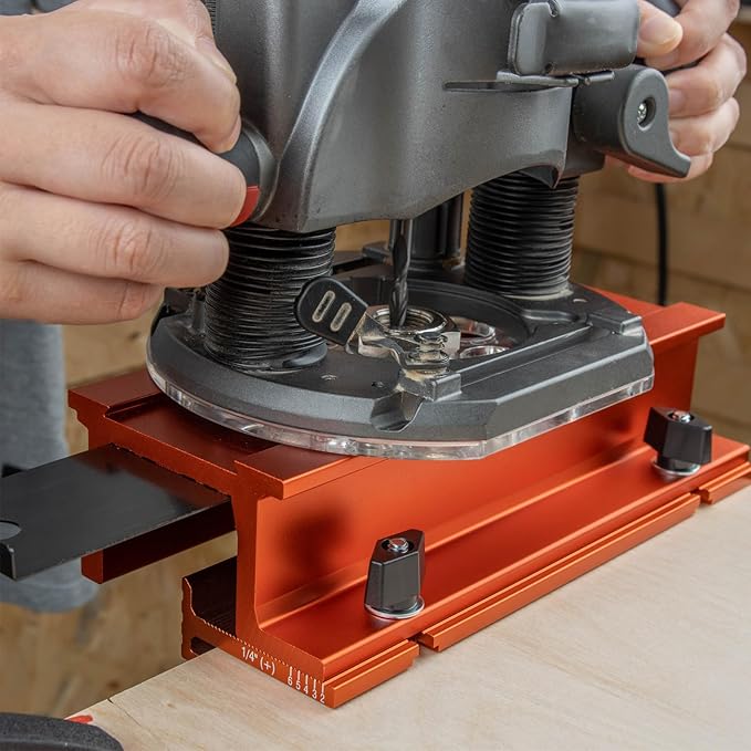 O'SKOOL Mortise and Tenon Jig is Ideal for cabinets, Chairs, and Table Construction Using a Plunge Router, RTA009
