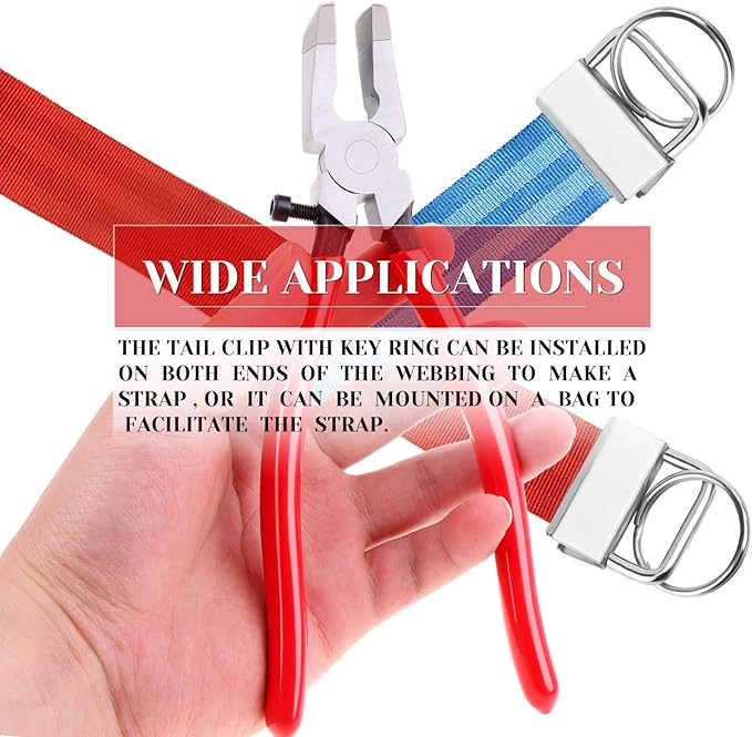 KeyFob Hardware Set, Shynek 40pcs Key Fob Hardware 1 Inch with Key Fob Pliers for Wristlet Keychain, Key Lanyard and Key Chain Making Hardware Supplies