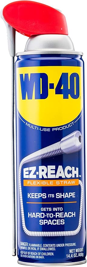 WD-40 Original Formula, Multi-Use Product, EZ-REACH Flexible Straw, 14.4 OZ [6-Pack]