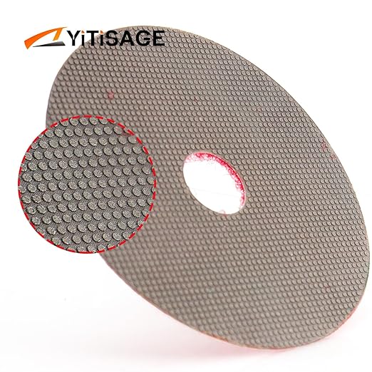 4 Inch Electroplated Diamond Grinding/Polishing Pads Sanding Granite Concrete Glass Metal Stone Grinding Disc(grit 60/120/200/400-4pcs)
