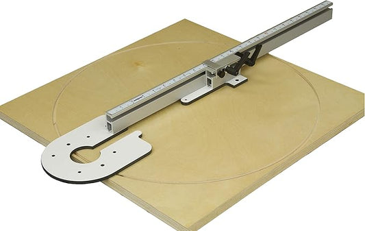 Woodhaven 3312 Adjustable Circle Cutting Jig for Compact Routers - Precision Woodworking tool to make Perfect Circles from 3/4" to 58" for Bosch GKF125CE