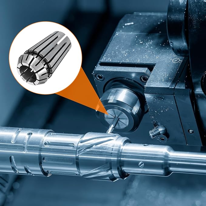 HARFINGTON Spring Collet Chuck ER16 9.5mm 65Mn Spring Steel Precision Router Collets for CNC Engraving Milling Lathe Tool